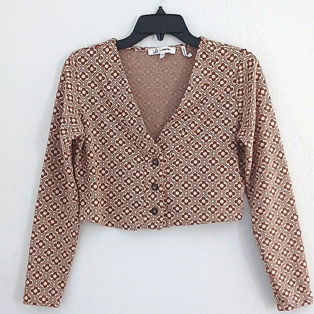 Ole by Koton vintage knit crop top